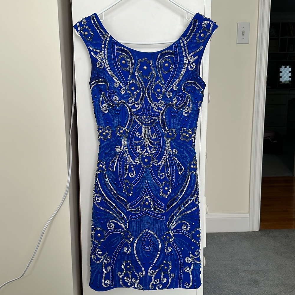 Royal Blue Sequin Dress